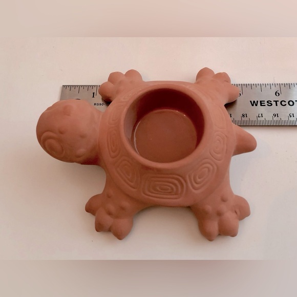 🎉PartyLite Set of 2 Terra Cotta Clay Tealight Holders - Picture 8 of 14